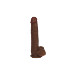 Dildo Fino con Testículos Thinz Chocolate