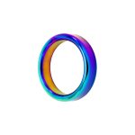 Anillo Acero Tornasolado