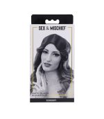 Antifaz negro de saten doble capa