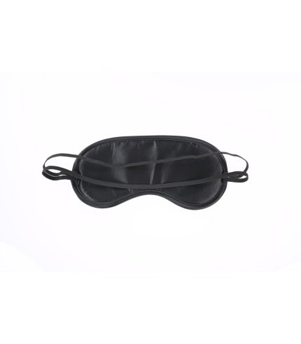 Antifaz negro de saten doble capa