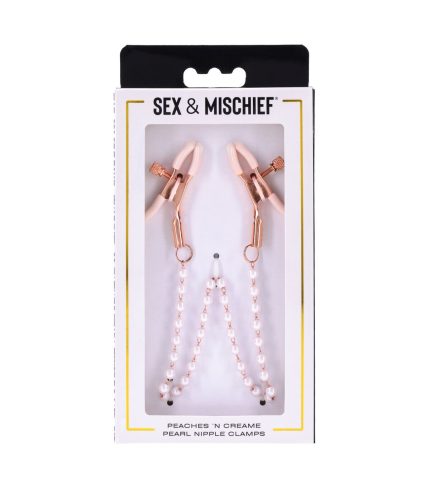 pinzas para pezones con perlas Peaches´n Cream