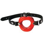 mordaza con forma de labios en color rojo de sex & mischief