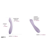 vibrador punto G Amy 2 en color lila