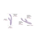 vibrador conejito cici+ 2 en color lila con app y función de calor