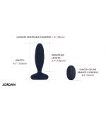 plug vibrador anal Jordan con mando y app