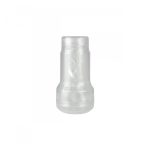 Pocket Stroker Crystal, masturbador compacto manual transparente
