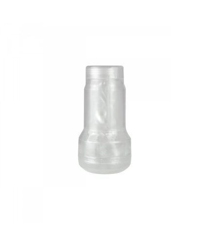 Pocket Stroker Crystal, masturbador compacto manual transparente