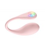 huevo vibrador para parejas Spot en color rosa, control mediante app y luces led