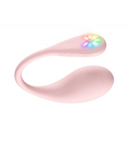 huevo vibrador para parejas Spot en color rosa, control mediante app y luces led