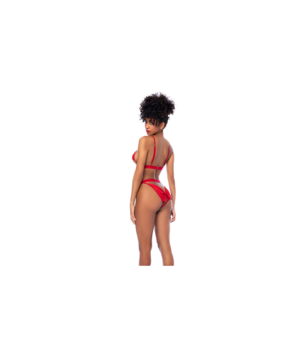 conjunto con copas abierta en rojo modelo 8901 de la marca mapale