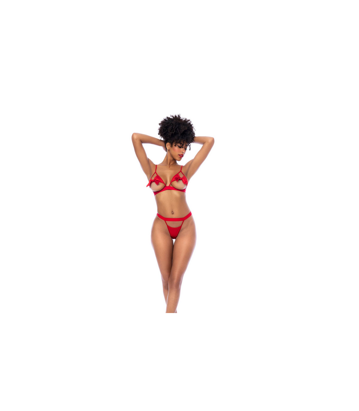 mod-8901-two-piece-set-red-l-xl conjunto con copas abierta en rojo modelo 8901 de la marca mapale