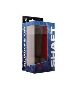 dildo con testiculos y curvatura modelo c de silicona marca shaft
