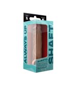 funda para el pene Modelo F marca Shaft fabricado en silicona color nude