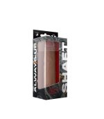 dildo sin testiculos modelo j y eje recto de silicona marca shaft