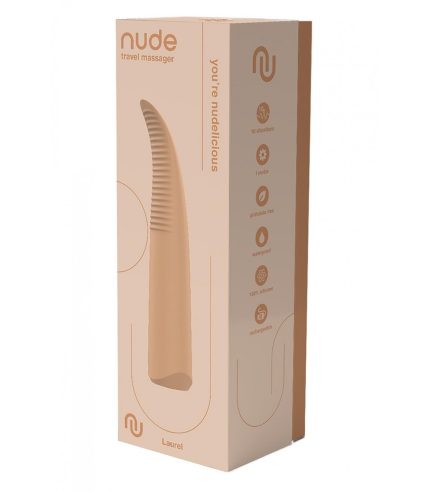 vibrador de viaje laurel, perfecto para estimular zonas erogenas