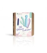 set bala vibradora y 3 fundas intercambiables (para punto g, conejito y tipo wand)
